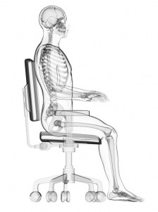 seated skeleton