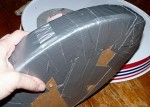 make a yoga block wrapping with duct tape